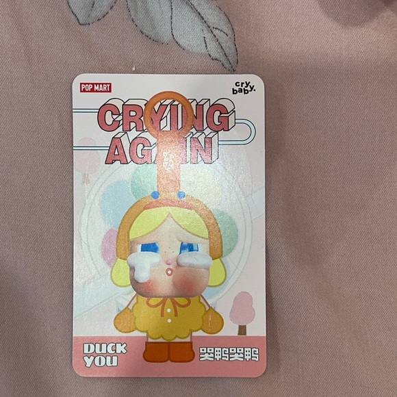 AUTHENTIC Crying Again Cry Baby Vinyl Plush - DUCK YOU - Picture 2 of 9